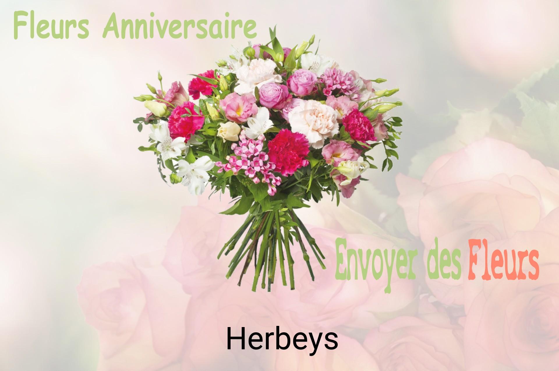 Bouquet de fleurs d’anniversaire livré à Herbeys